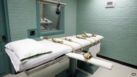 The death chamber in Huntsville, Texas