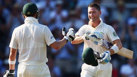 Steve Smith and Michael Clarke