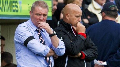 Ally McCoist and assistant Kenny McDowall