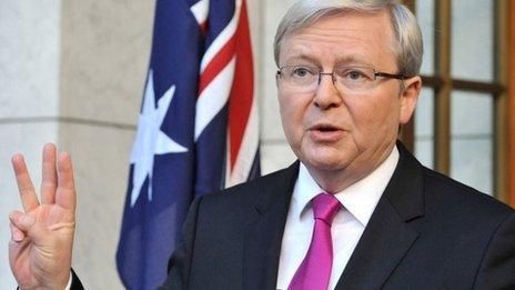 Australian Prime Minister Kevin Rudd