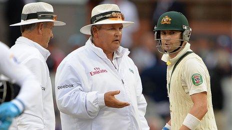 Tony Hill, Marais Erasmus and Michael Clarke