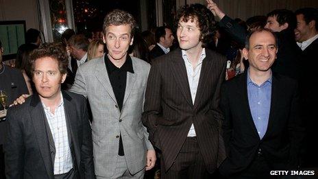 Tom Hollander, Peter Capaldi, Chris Addison and Armando Iannuci