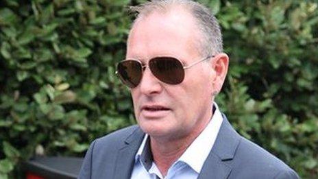 Paul Gascoigne arrives at Stevenage Magistrates Court