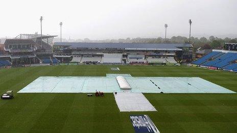 Headingley in the rain