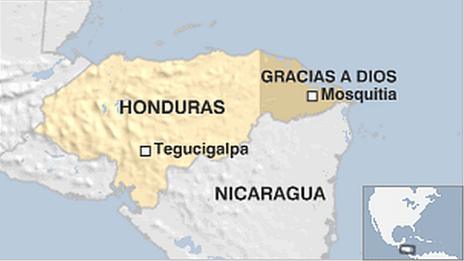 Map of Honduras