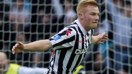 Connor Newton scored in last season's Scottish League Cup final