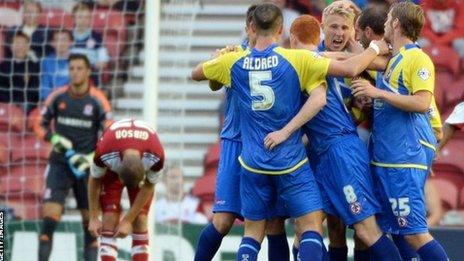 Accrington celebrate