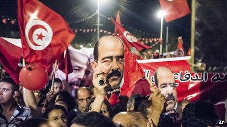 Protest in Tunis, 6 August