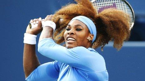 Serena Williams in Rogers Cup action