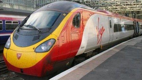 A Virgin train