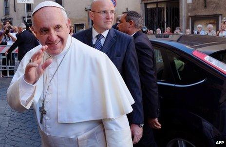 Pope Francis in Rome, 31 July