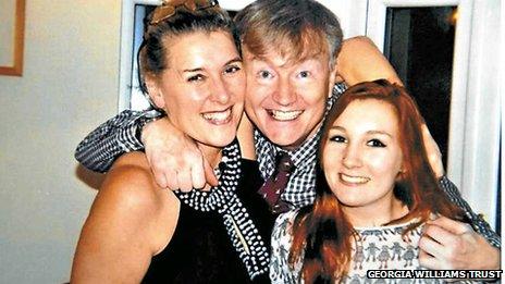 Georgia Williams with parents Steve and Lynnette