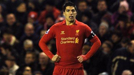 Liverpool striker Luis Suarez