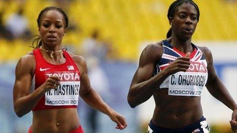 Natasha Hastings and Christine Ohuruogu