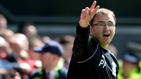 Hibernian manager Pat Fenlon