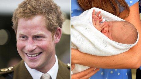 Prince Harry and Prince George