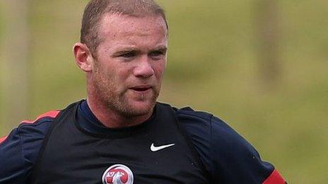 England and Manchester United striker Wayne Rooney