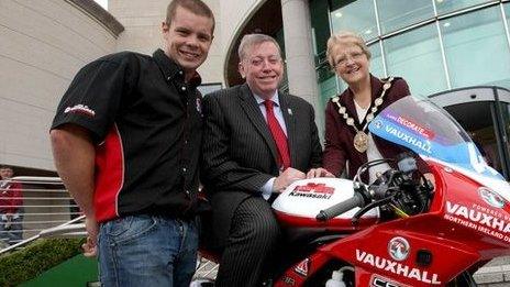 Jamie Hamilton at the Ulster Grand Prix launch