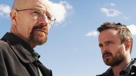 Bryan Cranston and Aaron Paul in Breaking Bad