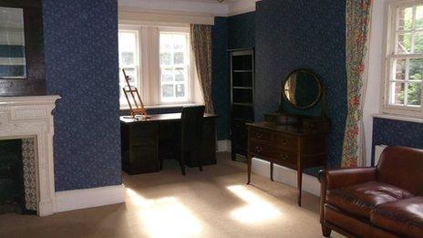 Thomas Hardy's study and bedroom