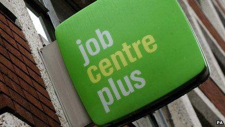 Job centre sign