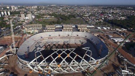 Arena da Amazonia, Manaus 2 Aug 13