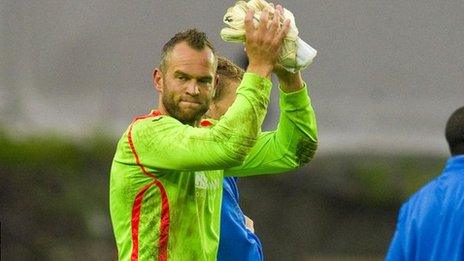 St Johnstone goalkeeper Alan Mannus