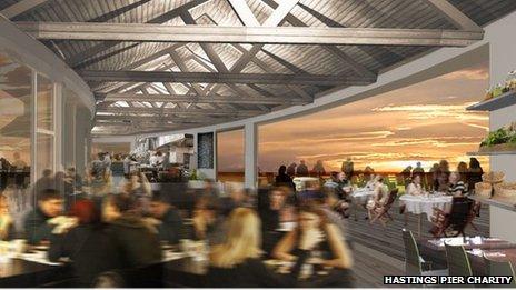 Proposals for old pavilion at Hastings Pier