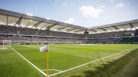 The Polish Army Stadium in Warsaw