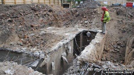 World War II bunker found at Dover Hospital site