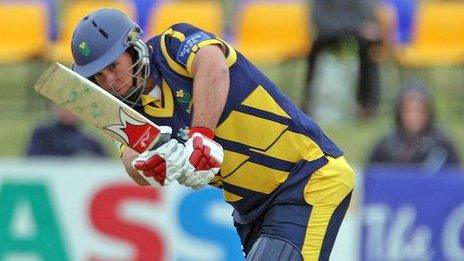 Jim Allenby bats for Glamorgan
