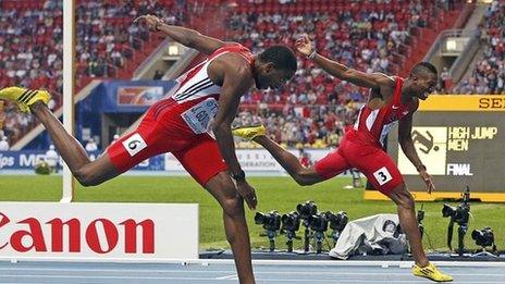 Jehue Gordon and Michael Tinsley