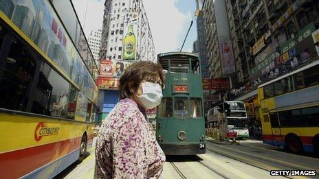 A woman in Hong Kong, 2003