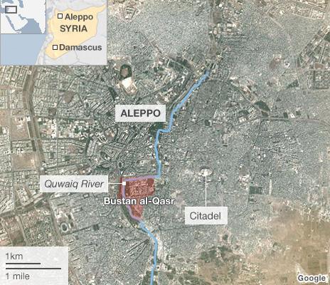 Map of Aleppo