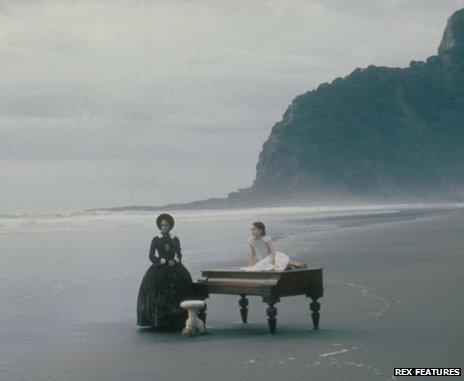 The piano on the beach in The Piano