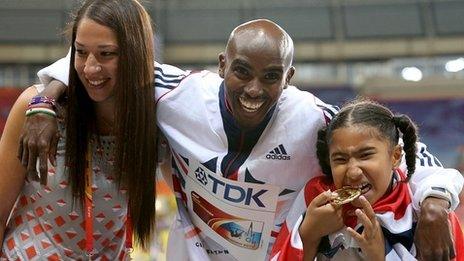 Mo Farah and family