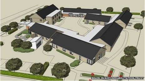 An artist's impression of the Brain Injury Rehabilitation Trust centre of excellence in Llanelli