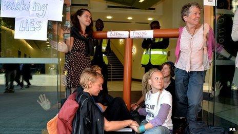 Protesters at Bell Pottinger