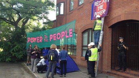 Protest at Cuadrilla HQ