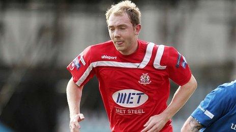 Portadown defender Ross Redman