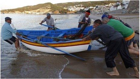 Fishermen in Portugal