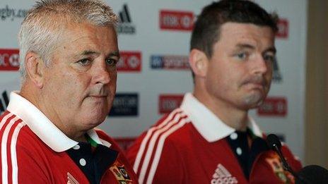 Warren Gatland and Brian O'Driscoll