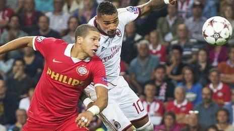 Jeffrey Bruma and Kevin-Prince Boateng