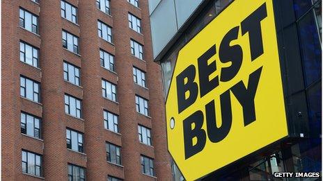 Best Buy sign and building