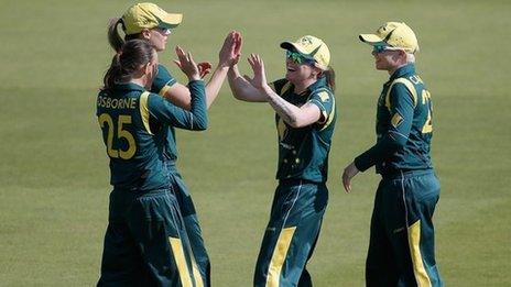 Australia celebrate