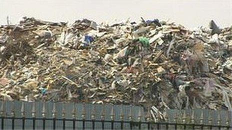 Waste at the fly-infested tip in Salford