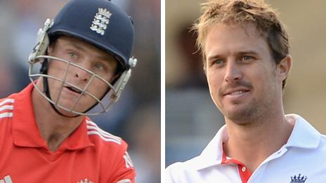 Jos Buttler (left) and Nick Compton