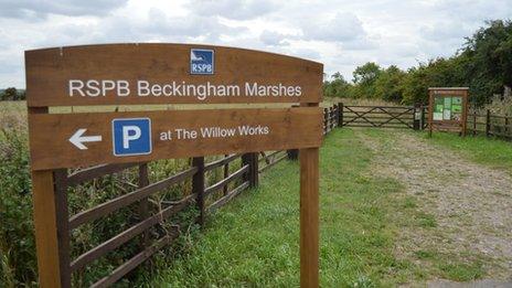 Entrance to Beckingham Marshes