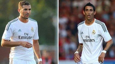 Karim Benzema and Angel di Maria