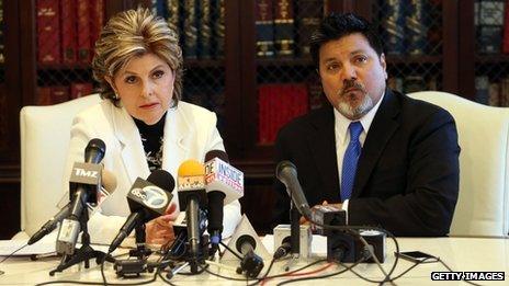 Lawyer Gloria Allred and Daniel Ramos